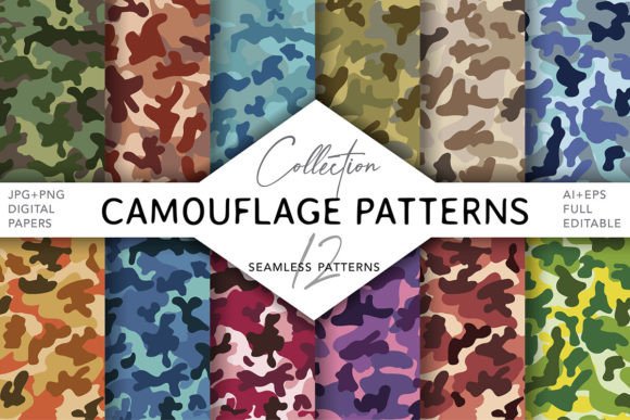 Camouflage Patterns Seamless: A Versatile Design Resource for Creative Projects