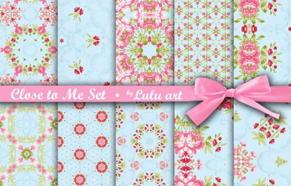 Close to Me, 10 Floral Patterns: A Digital Design Resource for Creatives