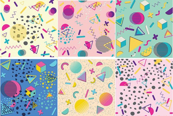 Colorful Vintage Geometric Patterns