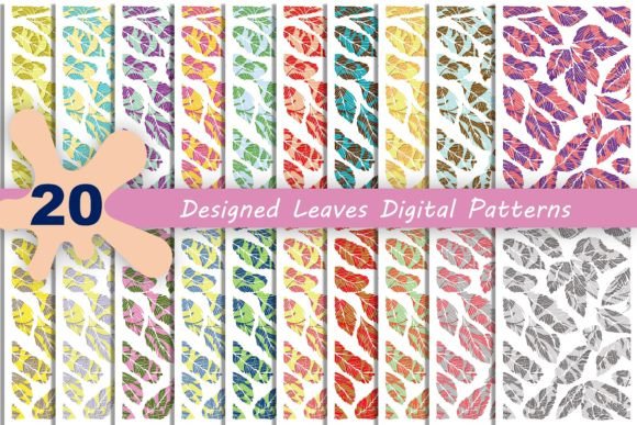 Designed Leaves Digital Patterns: A Versatile Resource for Creative Projects