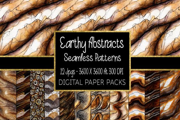 Earthly Elegance: Exploring Earthy Abstract Seamless Patterns
