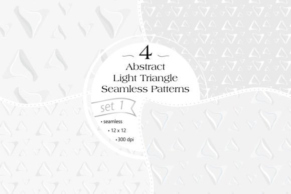 Light Triangles Luxury Patterns and Seamless Designs: A Creative Resource for Designers and Crafters