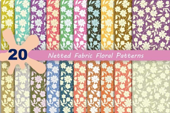 Netted Fabric Floral Patterns