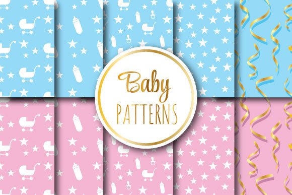 Pastel Baby Patterns for Creative Projects