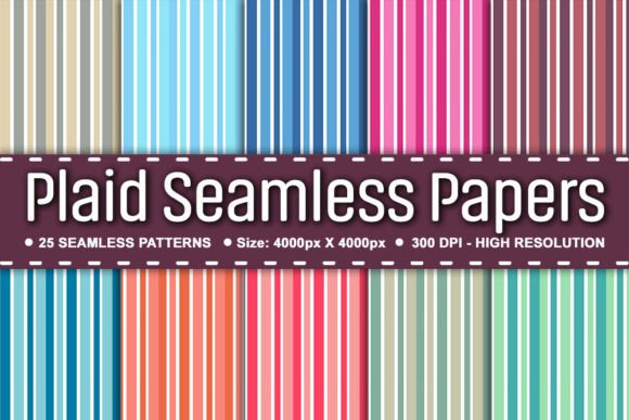Plaid Seamless Papers Patterns Set: A Versatile Tool for Creative and Professional Projects