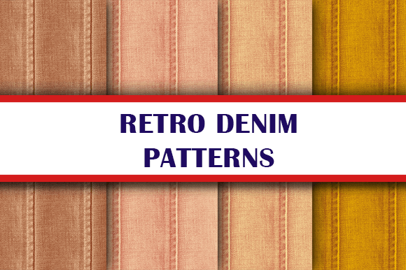 Retro Denim Patterns: A Versatile Design Element for Creative Projects
