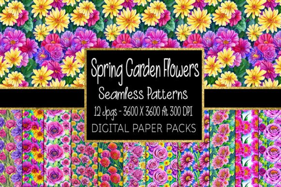 Spring Garden Flower Patterns