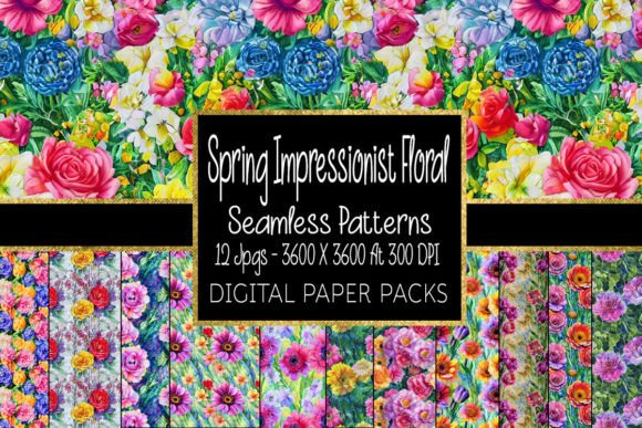 Spring Impressionist Floral Patterns: A Modern Take on Timeless Design