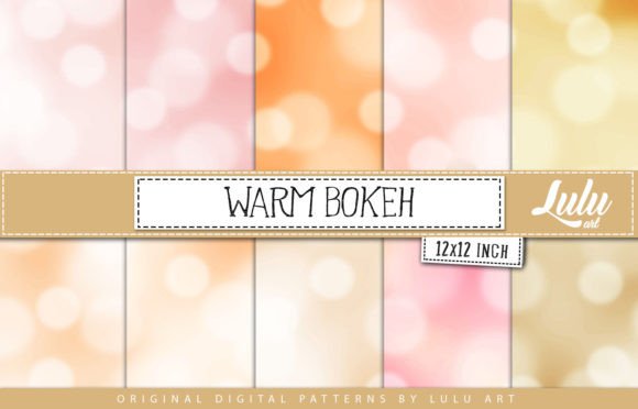 Warm Bokeh Patterns: A Digital Art Resource for Modern Creatives