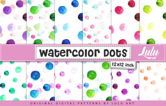 Watercolor Dots Patterns: A Digital Asset for Creative and Professional Workflows